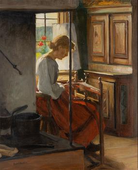 Sam Uhrdin, oil on canvas, signed. dated 1953 verso.