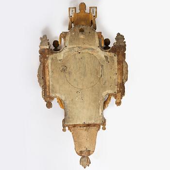 Väggpendyl, av Nils Berg (verksam i Stockholm 1751-94), Gustaviansk.