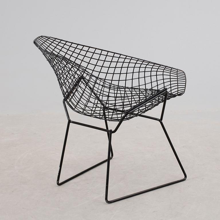 FÅTÖLJ, "Diamond chair", Harry Bertoia. Modellen formgiven 1952.