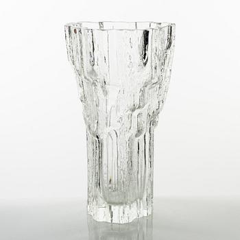 Tapio Wirkkala, vas, glas,  "Marmora", modell 3544, Iittala, 1970-tal.