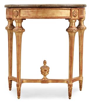 650. A Gustavian late 18th century console table.