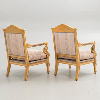 Kamstolar, 1 par, empire stil, 1900-tal.