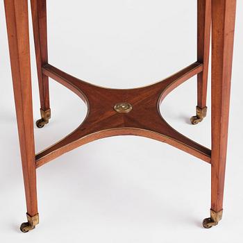 A late Gustavian mahogany table, Stockholm, late 18th century.