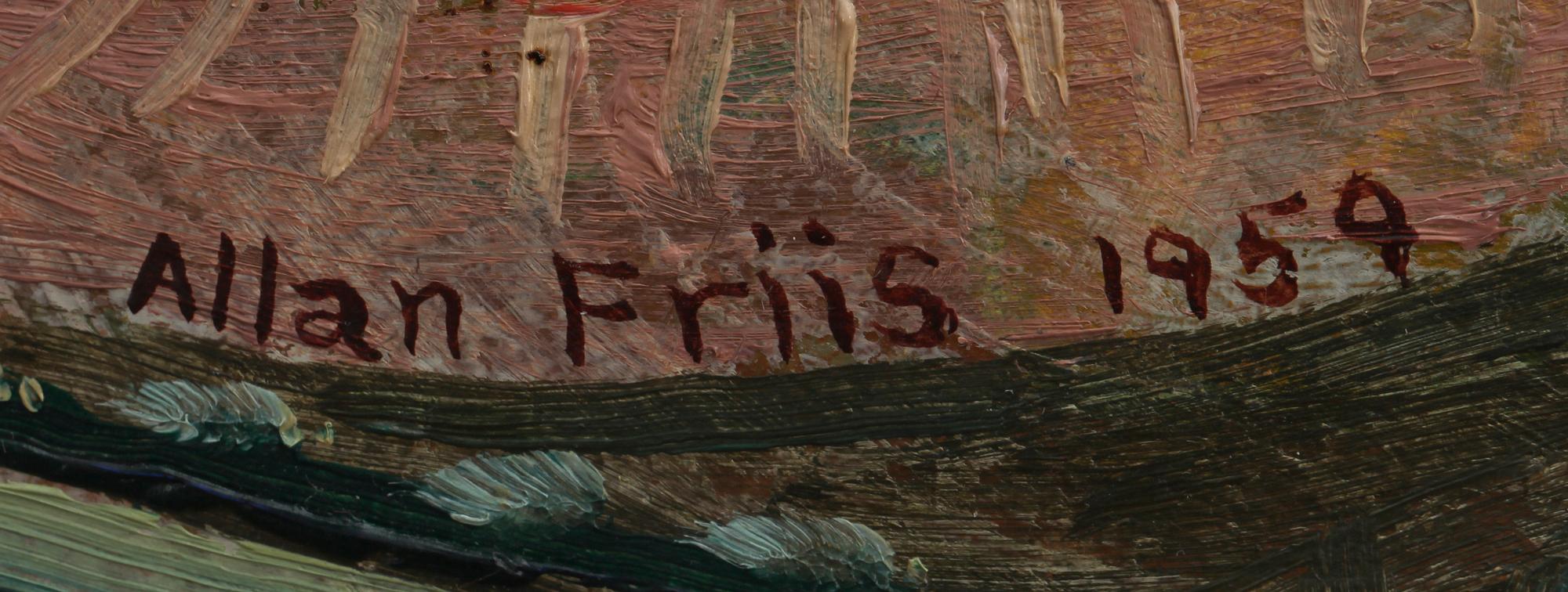 ALLAN FRIIS, olja på duk, sign o at 1959.