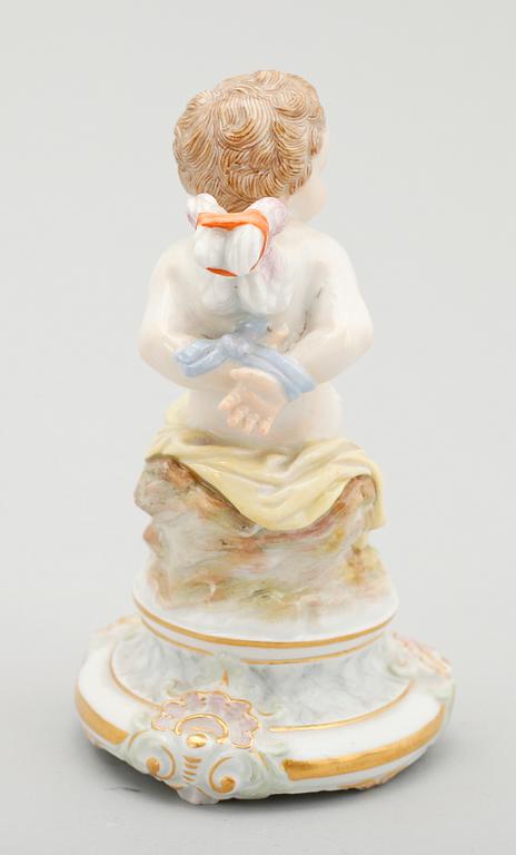 FIGURIN, porslin, Meissen.