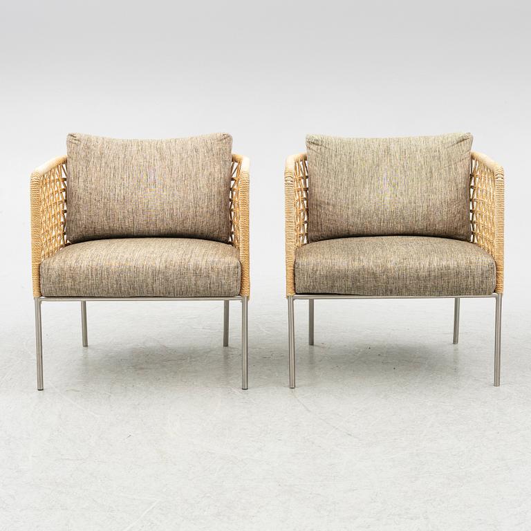 Piero Lissoni, a pair of 'Café Armchair', Living Divani.