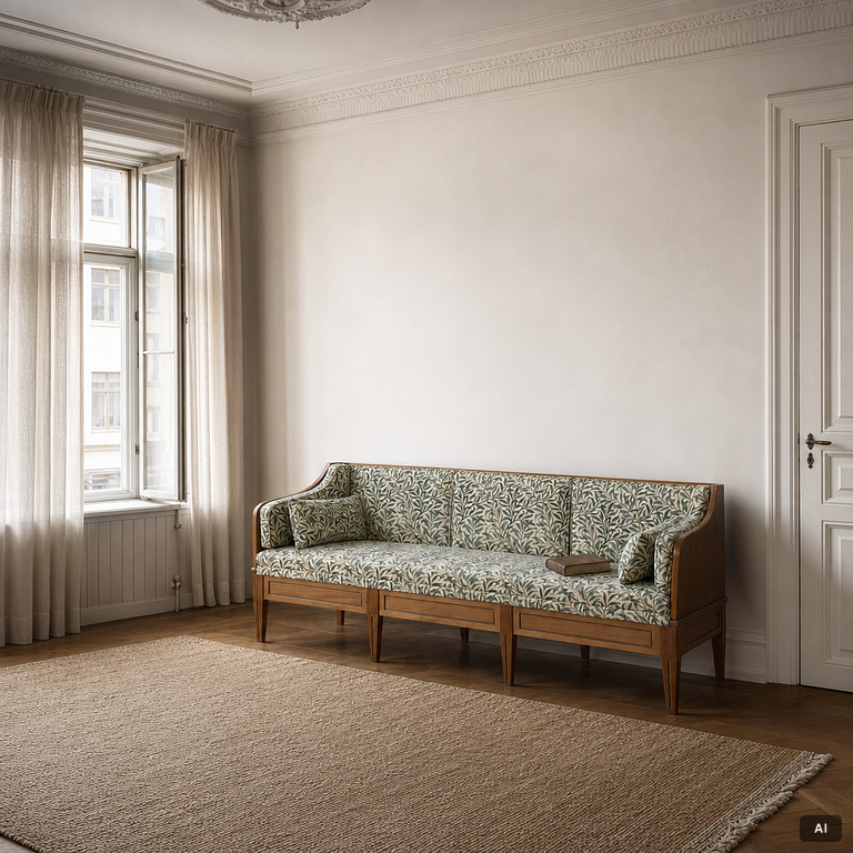 Bowl-shaped sofa, 20th century.