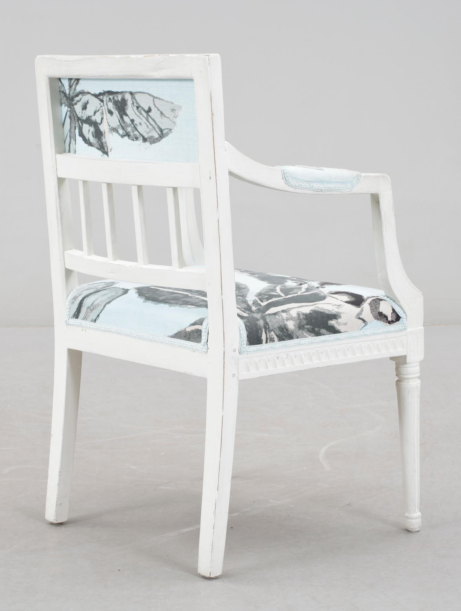 KARMSTOL, gustaviansk, 1700-talets slut.