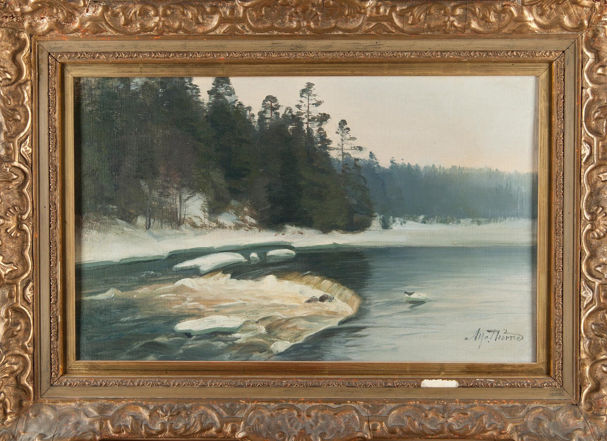 ALFRED THÖRNE, olja på duk, signerad.