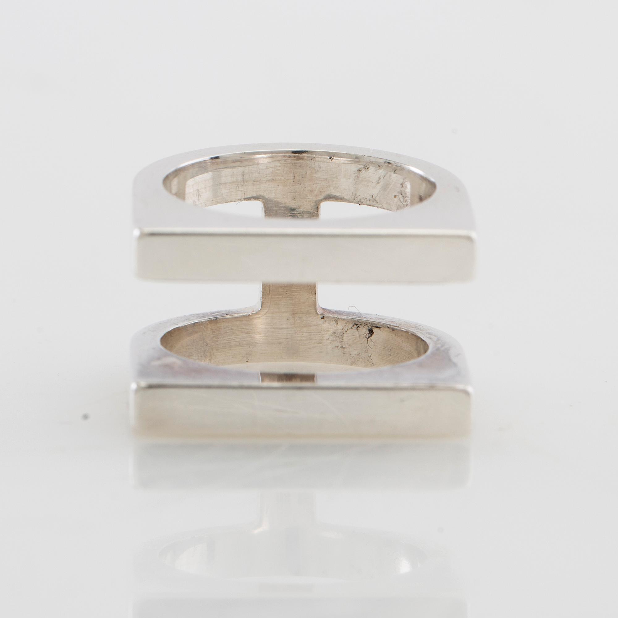 Georg Jensen, Ring "Aria" model no. 593E sterling silver.