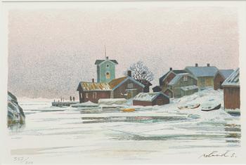 Roland Svensson, "Vinter Sandhamnshålet".