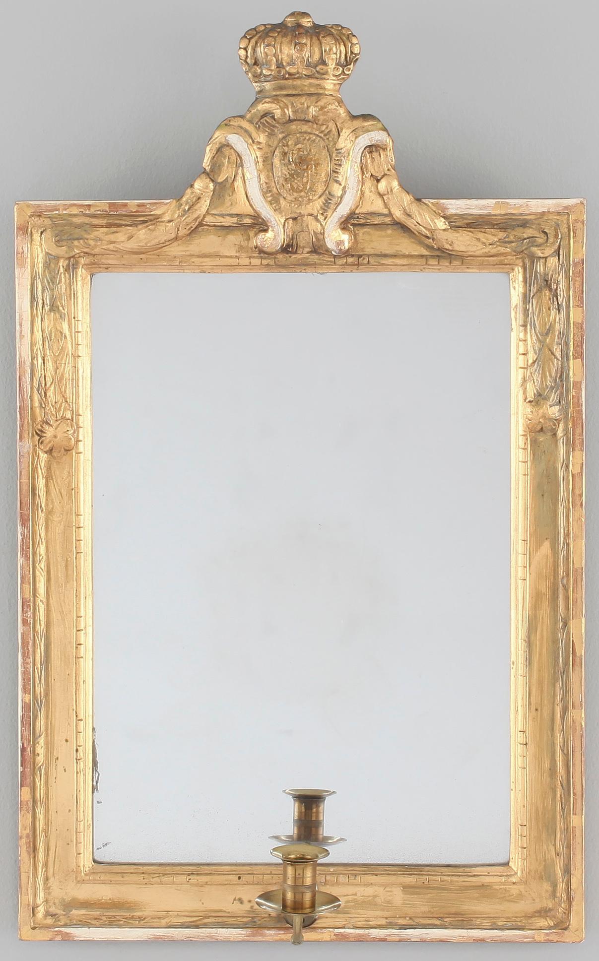 SPEGELLAMPETTER, ett par, gustavianska, 1700-talets andra hälft.