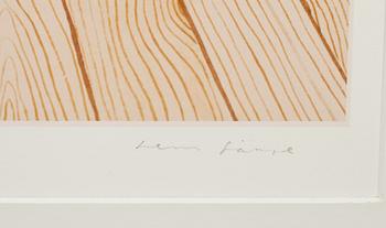 JENS FÄNGE, färgoffset med collage, signerad och numrerad 53/450.