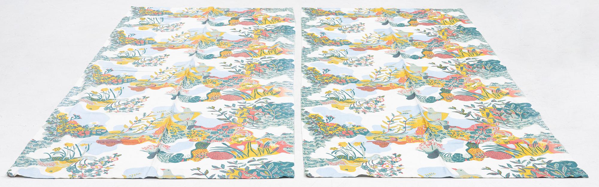 Josef Frank, curtains, a pair, "Anacreon", Svenskt Tenn.