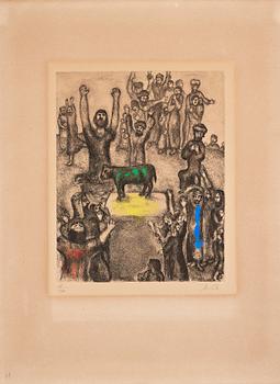 625. Marc Chagall, "Le veau d'or" ur: "La Bible".