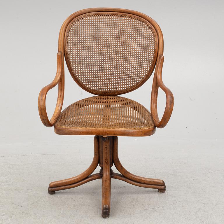 Michael Thonet, kontorsstol, "Revolving rocking chair", Wien 1888.