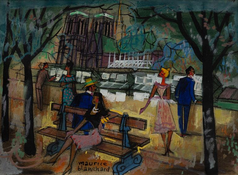 Maurice Blanchard, Street Scene.