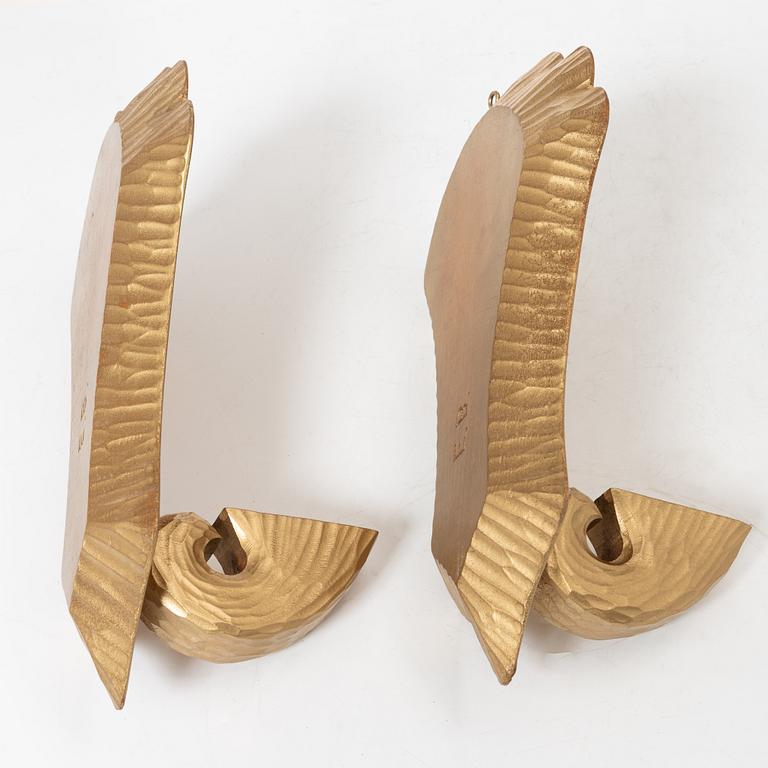 Wall sconces, a pair, 20th century.
