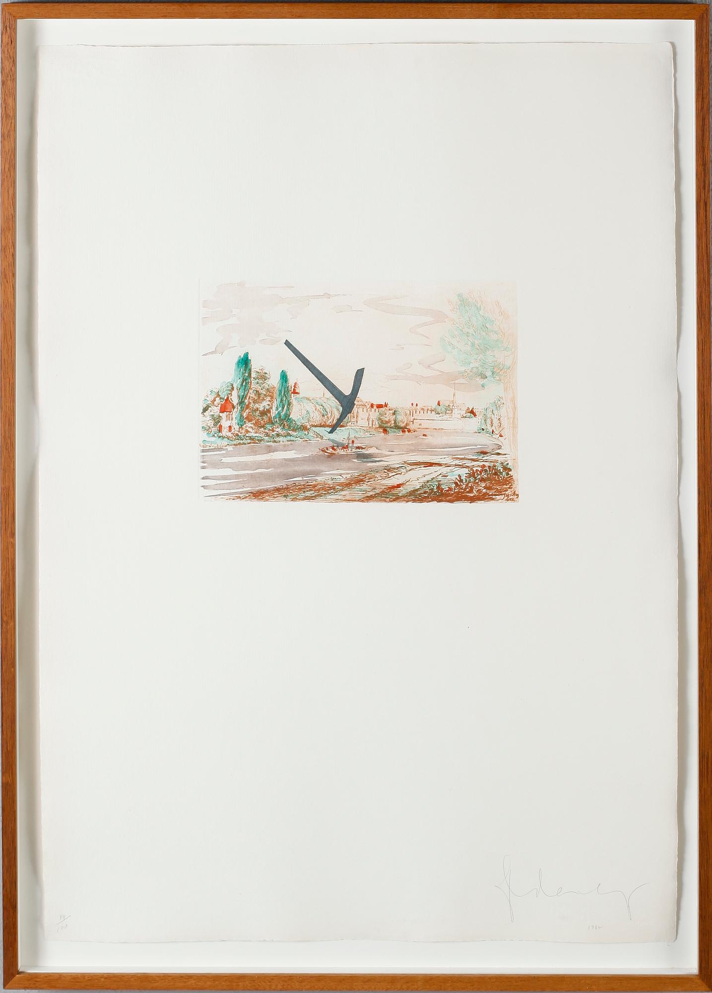 CLAES OLDENBURG, färgetsning, signerad och daterad 1982, numrerad 94/100.