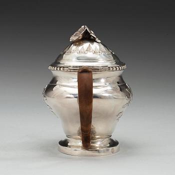 A Swedish 18th century silver tea-pot, marks of Johannes Nordgren, Jönköping 1788.