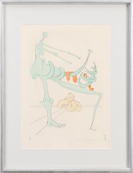Salvador Dalí, coloured drypoint, 1974, signed and numbered 43/300.