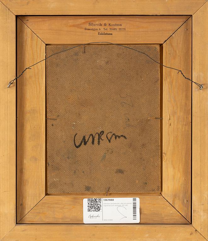 Christer Strömholm, oil on panel, signed and dated -45.