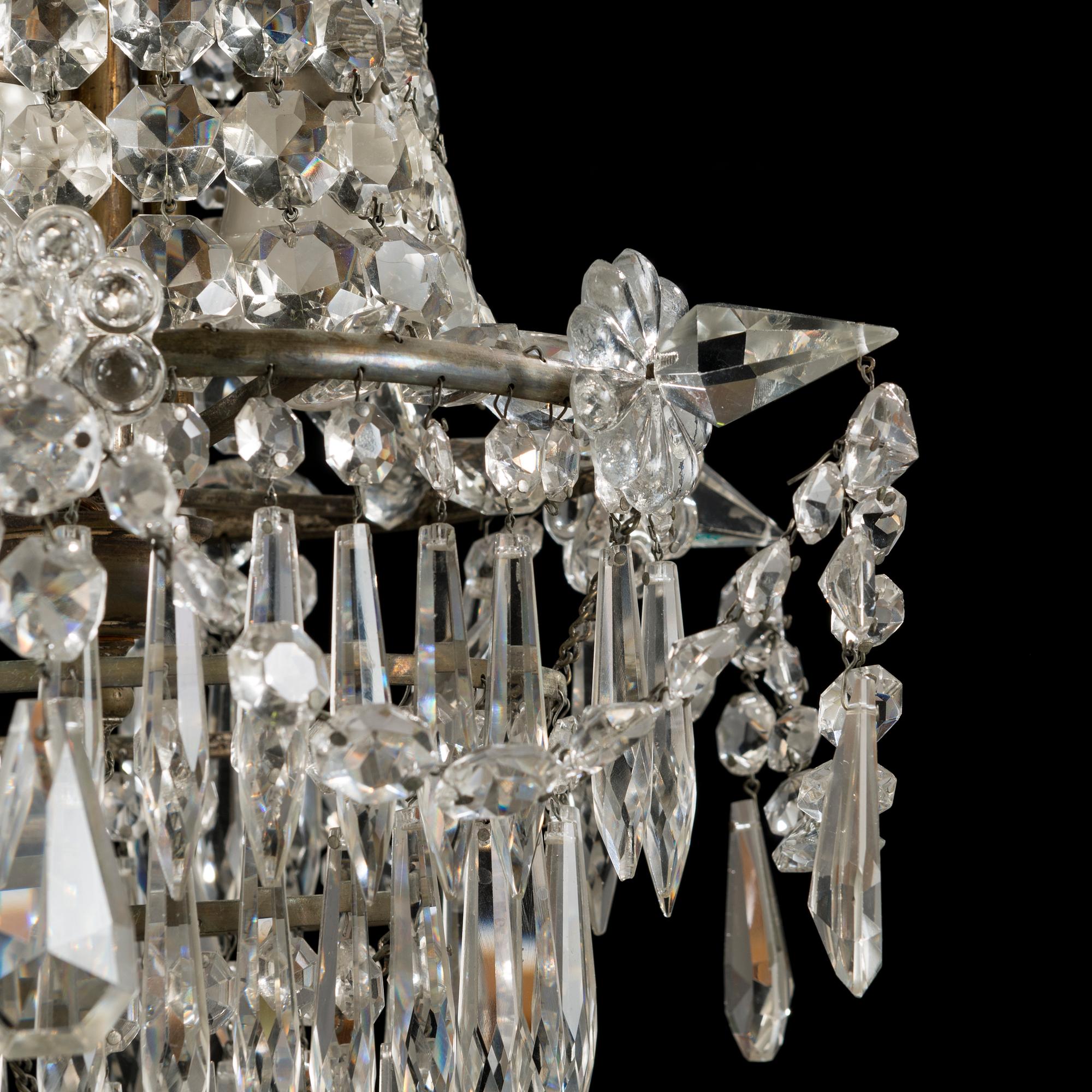 An early 20th century chandelier.