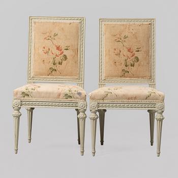 Chairs, a pair, Late Gustavian, circa 1800.