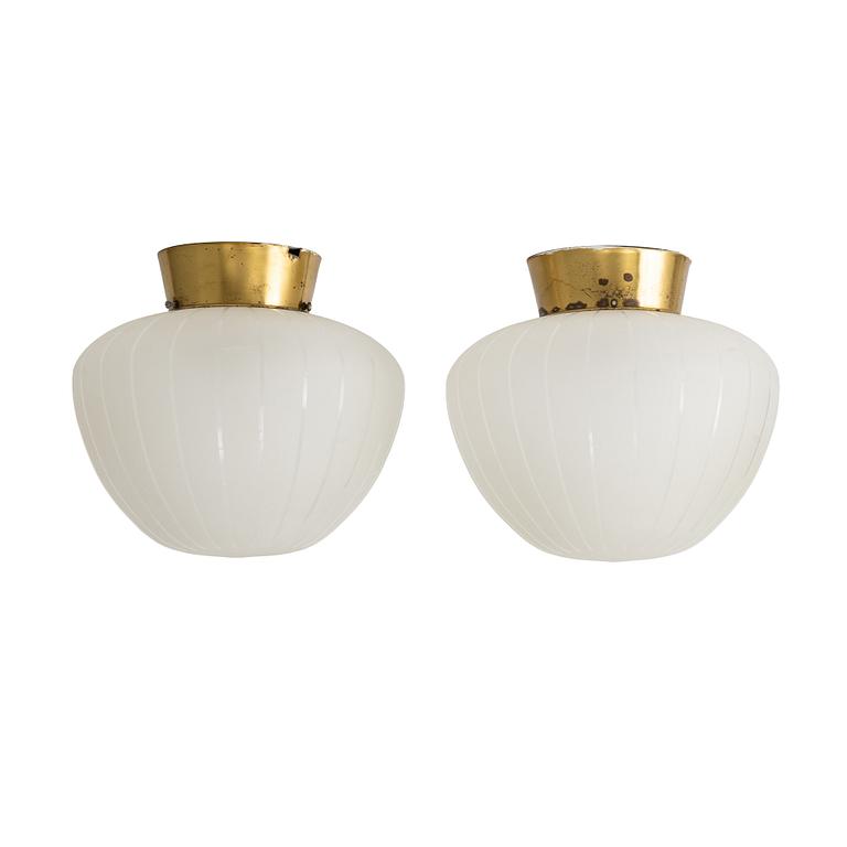 Ceiling lamps, a pair, Swedish Modern, 1940s.