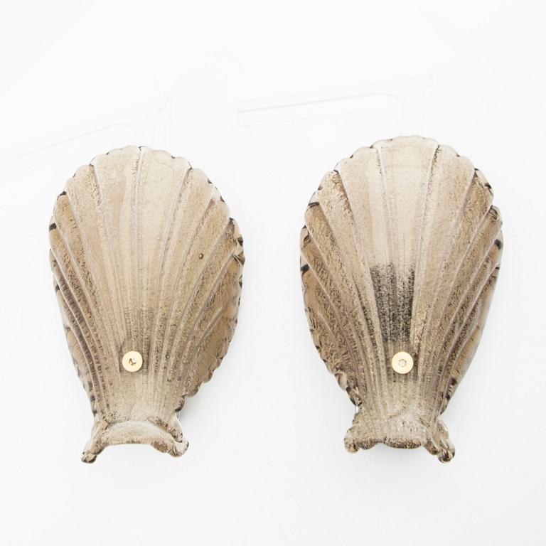 Wall lamps, 20th century.