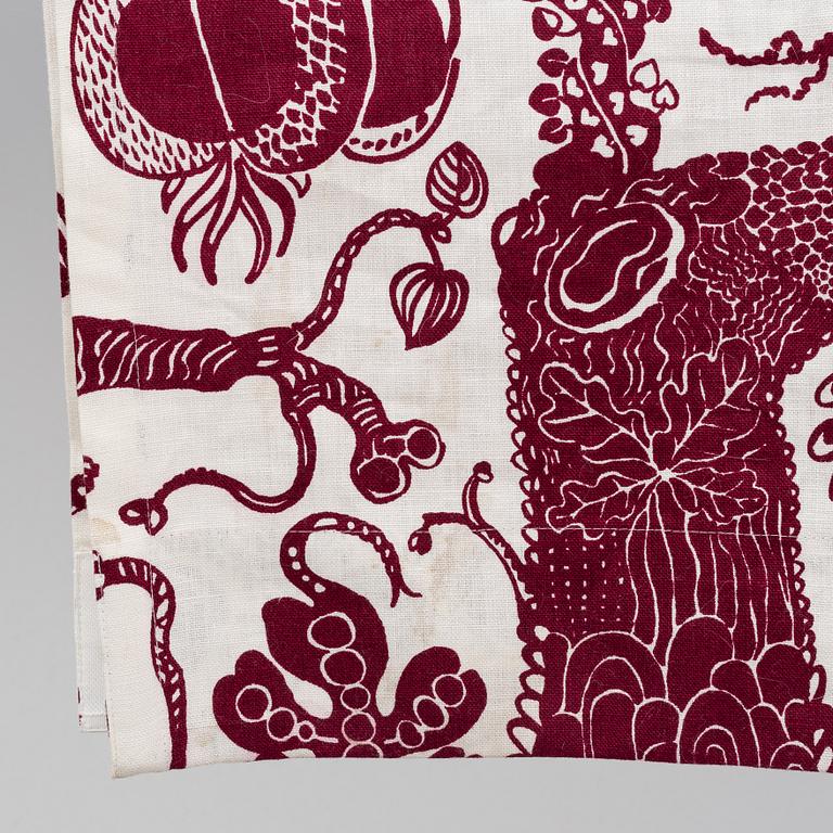 Josef Frank, a pair of linen curtains, 'Djungel',  Firma Svenskt Tenn.