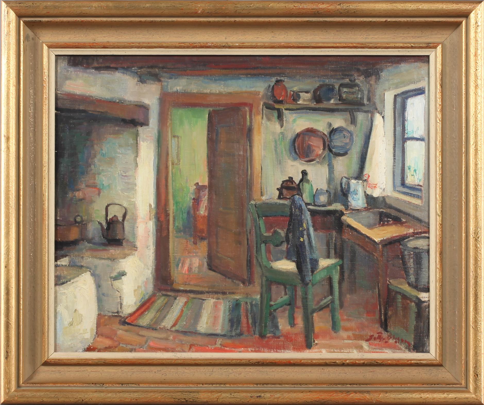 GOTTFRID OLSSON, olja på duk, signerad.