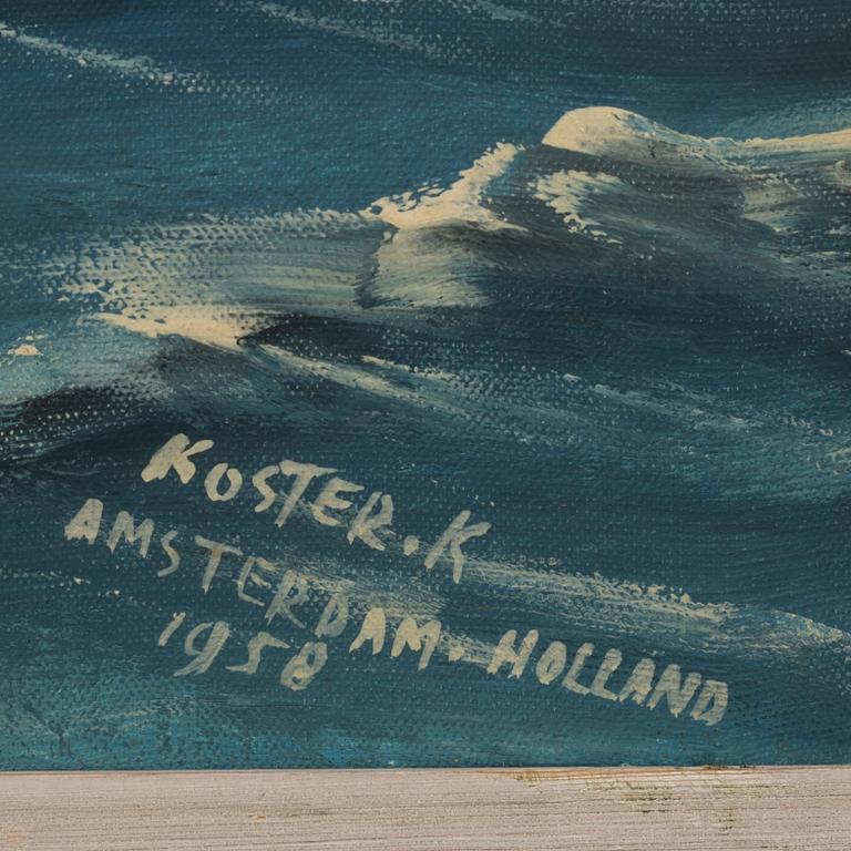 KLAAS KOSTER, signed painting.