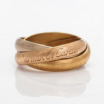 Cartier, ring, "Trinity", 18K guld i tre färger.