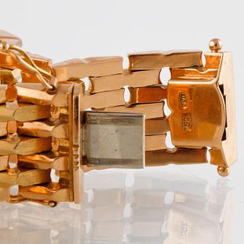 ARMBAND, 18K guld, Vicenza, Italien. Vikt 58,9 gram.