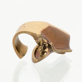 BJÖRN WECKSTRÖM, RIIPUS, RANNEKORU ja SORMUS, tulipronssia. Lapponia 1970-luku.