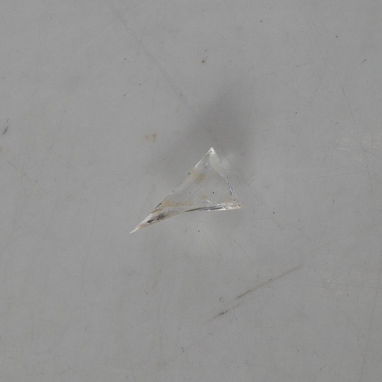 A pair of glass bonbonnières, probably Ireland. 19th century.