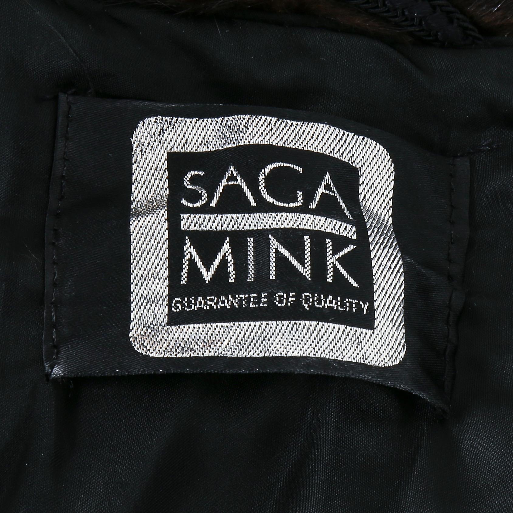 MINKPÄLS, Saga Mink, ca storlek 38/40.