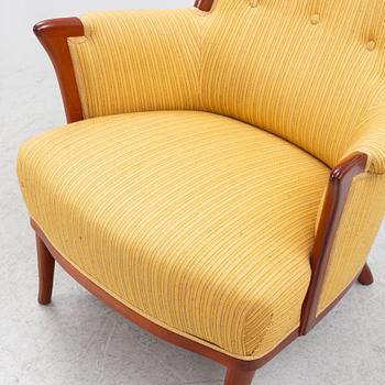 Carl Malmsten, armchair, 'Vår Fru', OH Sjögren, late 20th century.