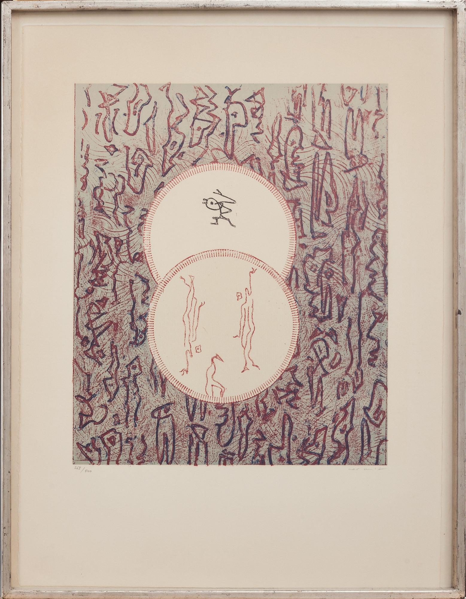 MAX ERNST, färglitografi, signerad och numrerad 268/500.