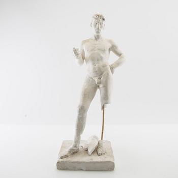 Nils Möllerberg, skulptur förlaga till "Boxaren".