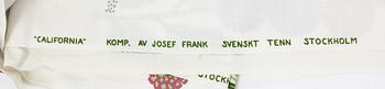 Josef Frank, five curtains, 'California', Firma Svenskt Tenn, Sweden.