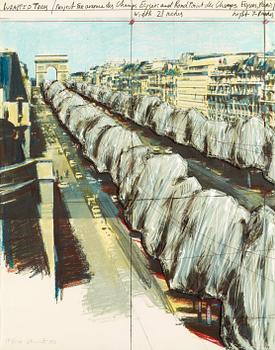 197. Christo & Jeanne-Claude, "Wrapped Trees - Project for the Avenue des Champs-Elysées, Paris".