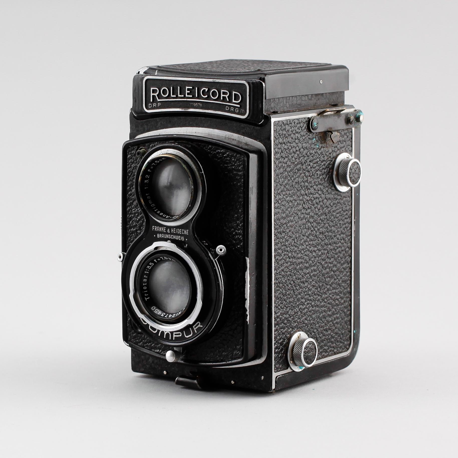 KAMERA, Rolleicord Compur, Franke & Heidecke, Braunschweig, 1900-talets första hälft.