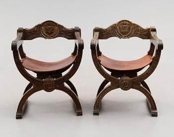 KARMSTOLAR, 1 par, 1900-talets andra hälft.