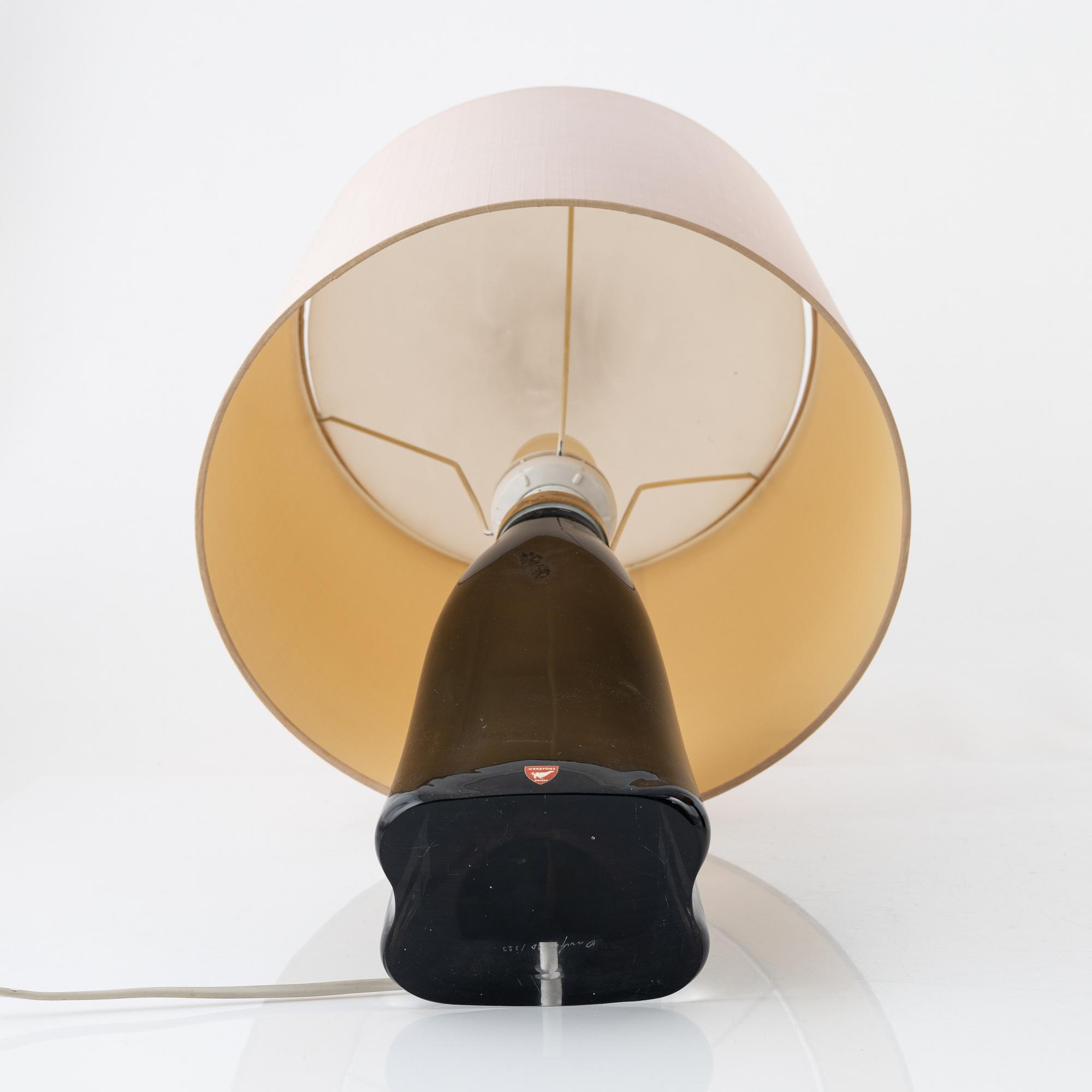 Carl Fagerlund, bordslampor, ett par, Orrefors, 1960-tal.