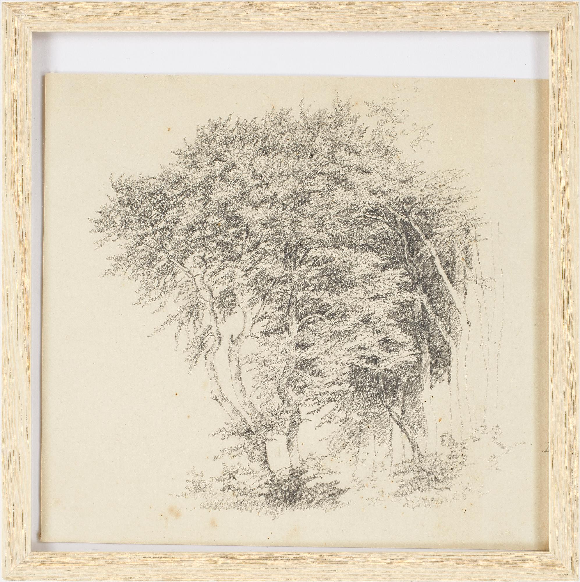 ANDREAS JUUEL, 2 st, blyerts på papper, varav en signerad.