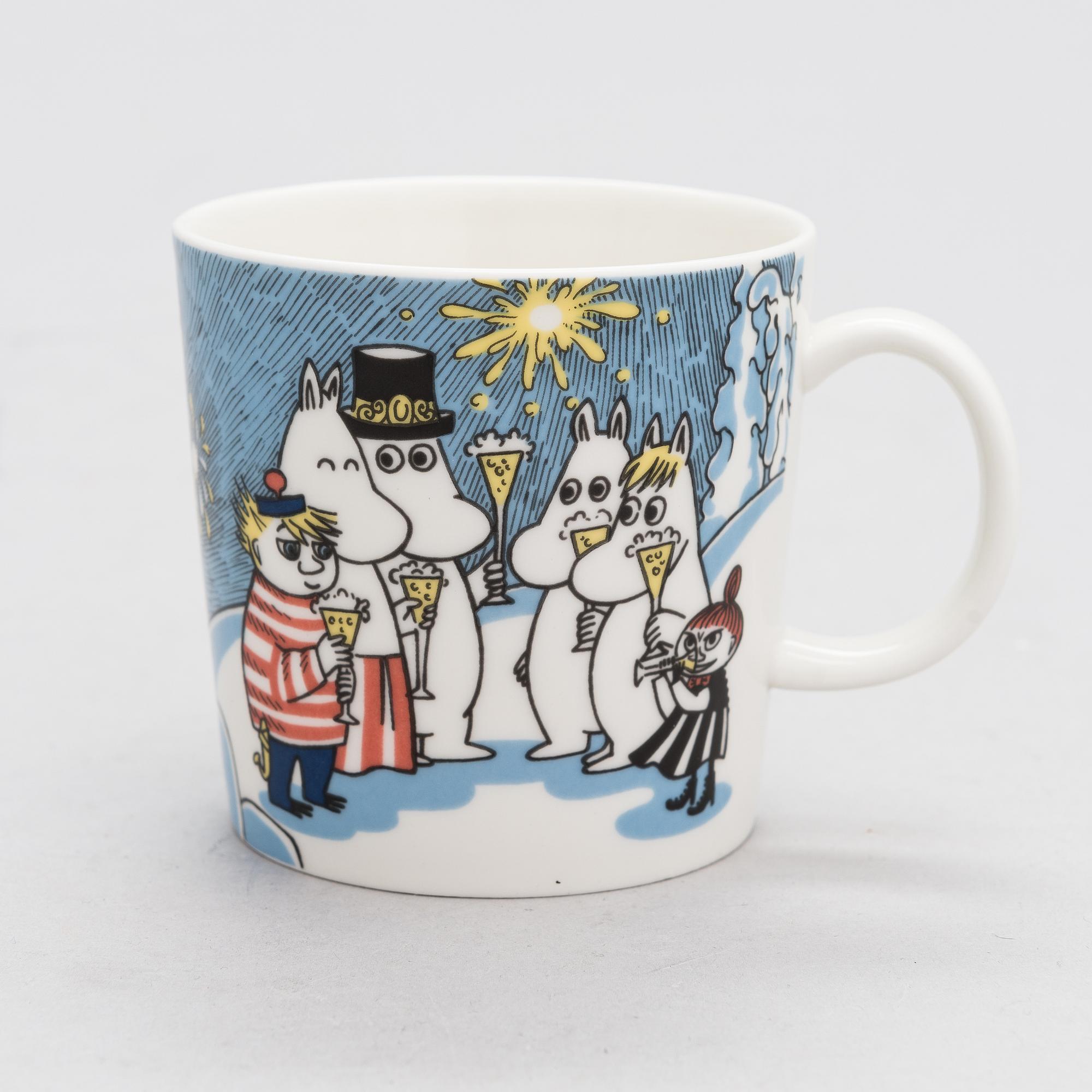 MOOMIN-MUG, porcelain, 'Millennium', Moomin Characters, Arabia 1999-2000.