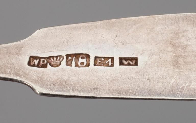 BESTICK, 13 st, silver, diverse finska stämplar, 1900-tal. Vikt tot. 383 g.