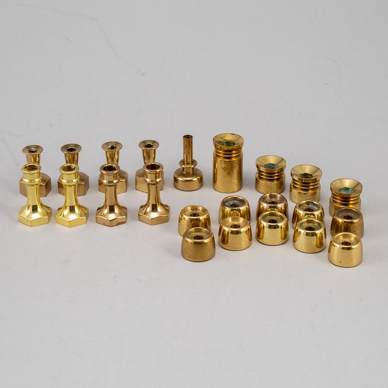 HANS-AGNE JAKOBSSON,  22 brass candle sticks.